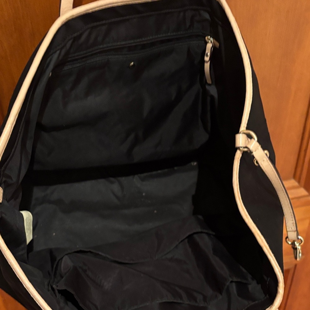 Kate Spade Black Tote with Cream Straps - Picture 2 of 7